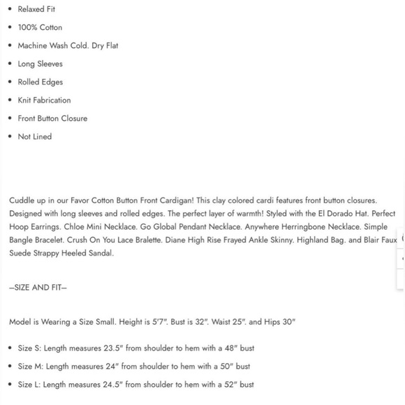 VICI COLLECTION FAVOR BUTTON FRONT CARDIGAN - Picture 8 of 8